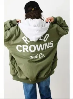 RODEO CROWNS LOGO BIG HOODIE ブルゾン