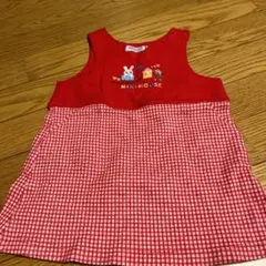 美品☆ミキハウス90ジャンバースカート