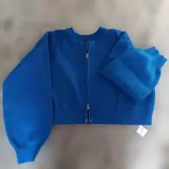 INGNIブルー ダブルジップニット 新品