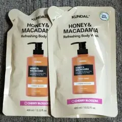 KUNDAL HONEY & MACADAMIA ボディソープ 400ml ×2のサムネイル