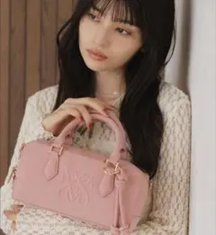 【完売品】VIS ロゴスエードミニボストンバッグ/2WAY