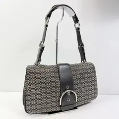 COACH Soho Signature OneShoulder FlapBag
