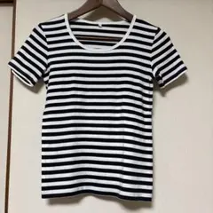 無印良品　ボーダー 半袖Tシャツ Sサイズのサムネイル