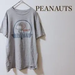 ★ピーナッツ★Tシャツ グレー スヌーピー カジュアル コットン 男女兼用