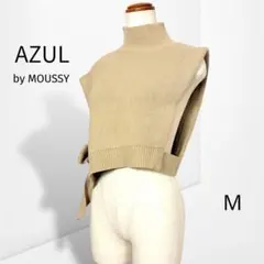 【アズールバイマウジー】ハイネック ニットベスト レイヤード きれいめ（M）