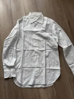 EDIFICE ホワイト コットン 長袖シャツ