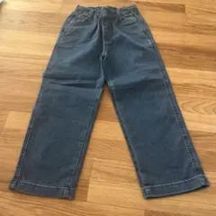 ユニクロ　グレー デニムパンツ 120cm ウエストゴム