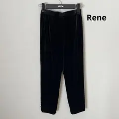 Rene ルネ　ブラック　ベロア　サイドビジュー　パンツのサムネイル