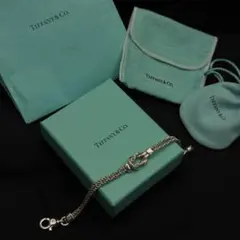 Tiffany & Co. ネックレス ダブルロープ ノット ツイスト シルバー