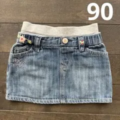 ベビーギャップ デニムスカート 90