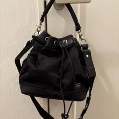 【希少】PORTER STRING DRAWSTRING BAG(S) ブラック