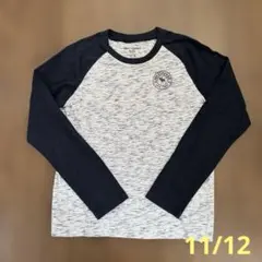 abercrombie kids 長袖カットソー 11/12 グレー/ネイビー