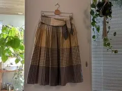 76. Euro vintage ドイツ80s チェックスカート