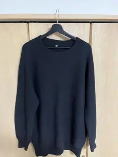 UNIQLO 3Dクルーネックセーター XXL ブラックのサムネイル