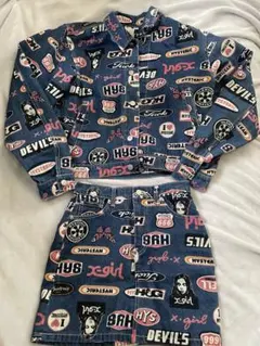 HYSTERIC GLAMOUR x X-girl デニムジャケット スカートのサムネイル