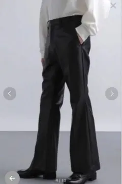 【hare】シンセティックレザースリムフレアパンツ　Sサイズ