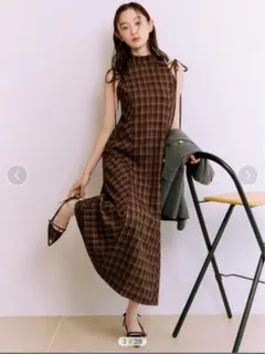LILY BROWN リリーブラウン　アメスリチェックワンピース