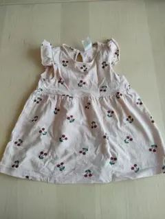 H&M チェリー柄 ピンクワンピース　チュニック　70サイズ