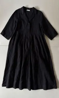 fog linen work リネン100% 襟付きワンピースのサムネイル