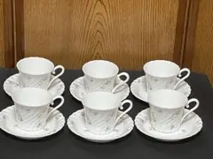 ニッコー パールシンフォニー トールコーヒーセット カップ＆ソーサー