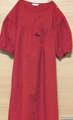 【美品】【3can4on】タッセル付きワンピース　140cm