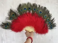 ★超貴重！縁起物★本物 孔雀の羽うちわ 特大52cm×40cm 2枚 Amazon.co.jp: 孔雀の羽うちわ (Color : Blue) : ホーム＆キッチン