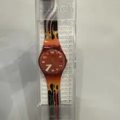 Swatch オレンジ レッド 時計