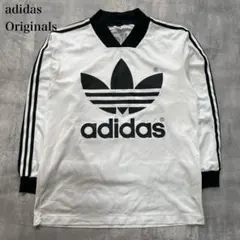 アディダスオリジナルス【XL】長袖Tシャツ ジャージ トレフォイルロゴプリント