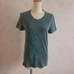 佐*木様 ★USED【イヴサンローラン】Tシャツ　モスグリーン系　S★のサムネイル
