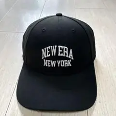 NEW ERA ブラック ベースボールキャップ　ニューヨーク　アジャスター仕様