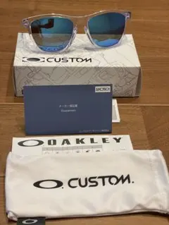 OAKLEY FROGSKINS サングラス クリアフレーム 偏光レンズ
