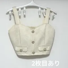 Ank Rouge ジャガードビスチェ ジャガードプリーツSK アンクルージュ