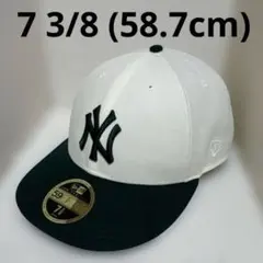 NEWERA 59FIFTY LP ヤンキース ホワイト×グリーン 7 3/8✨️
