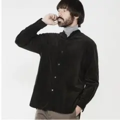 JOHN SMEDLEY バンドカラーコーデュロイシャツ