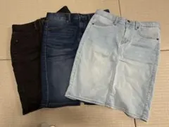 GU デニムタイトスカート 3色セットのサムネイル