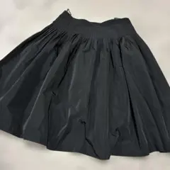 LEQUIPE yoshie inabaブラックプリーツフレアスカートLL日本製のサムネイル