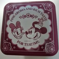 ディズニー紅茶缶 Minnie&Daisy2段中身なし