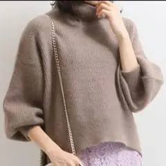 Nobleアンゴラ混合シャギーニット