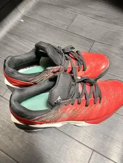 テニスシューズ レッド/ブラック