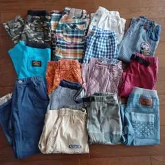 長ズボン&ハーフパンツ ボトムス14点セット 130