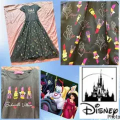 ディズニー★ヴィランズ★美品★オーガンジー★マキシ丈ワンピース★マレフィセントのサムネイル