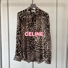 【39】CELINE CREPE DE CHINE LEOPARD SHIRTのサムネイル