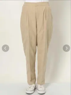 jouetie セットアップ対応 スプリングカラーテーパードパンツ ベージュ