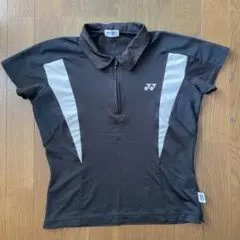 YONEX ジッパー付きポロシャツ Lサイズ 黒