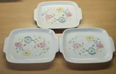 NIKKO　プレート皿　花柄　3枚セット
