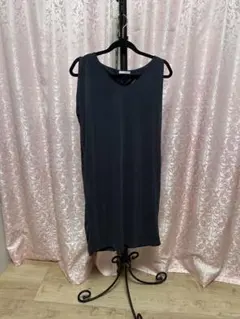 未使用 オペークドットクリップ☆ノースリーブワンピース