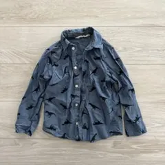 H&M 恐竜柄 長袖シャツ 110cm