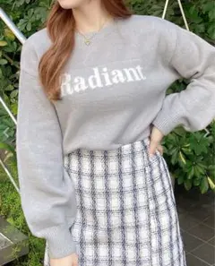 INGNI もちもちジャガードロゴニット