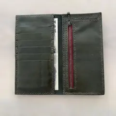 手作り革長財布