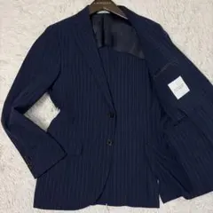 マッキントッシュフィロソフィー トロッター ジャケット ストライプ ネイビーのサムネイル